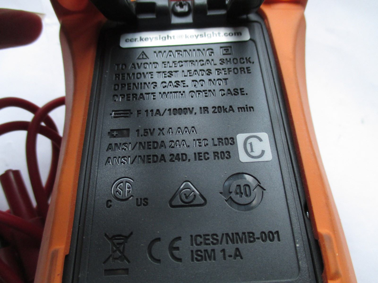 Keysight U1233A True RMS Digital Multimeter. 600V / 15A max.
