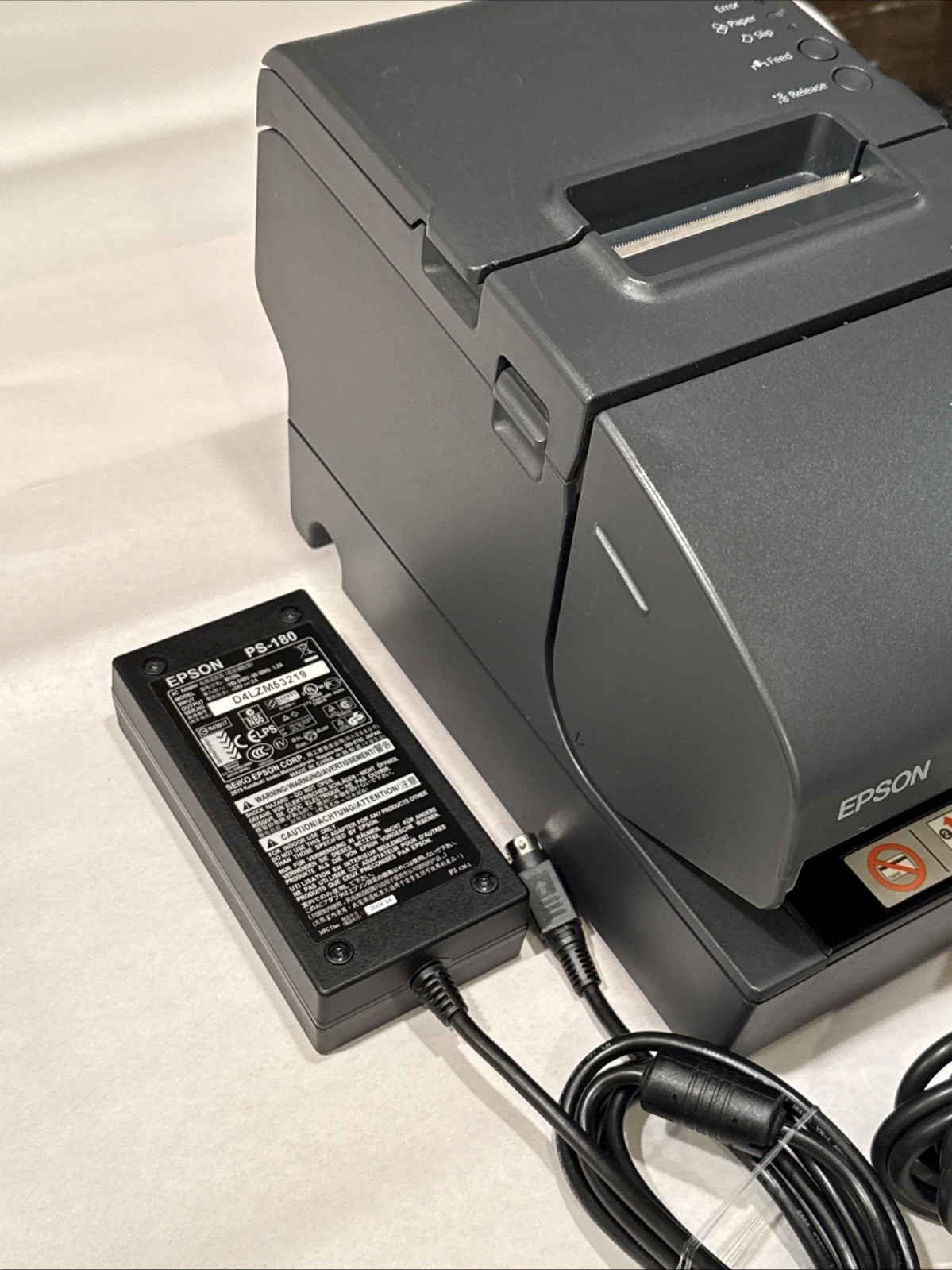 Epson TM-H2000 M255A Thermal POS Receipt Printer With Power Cord & USB Cord