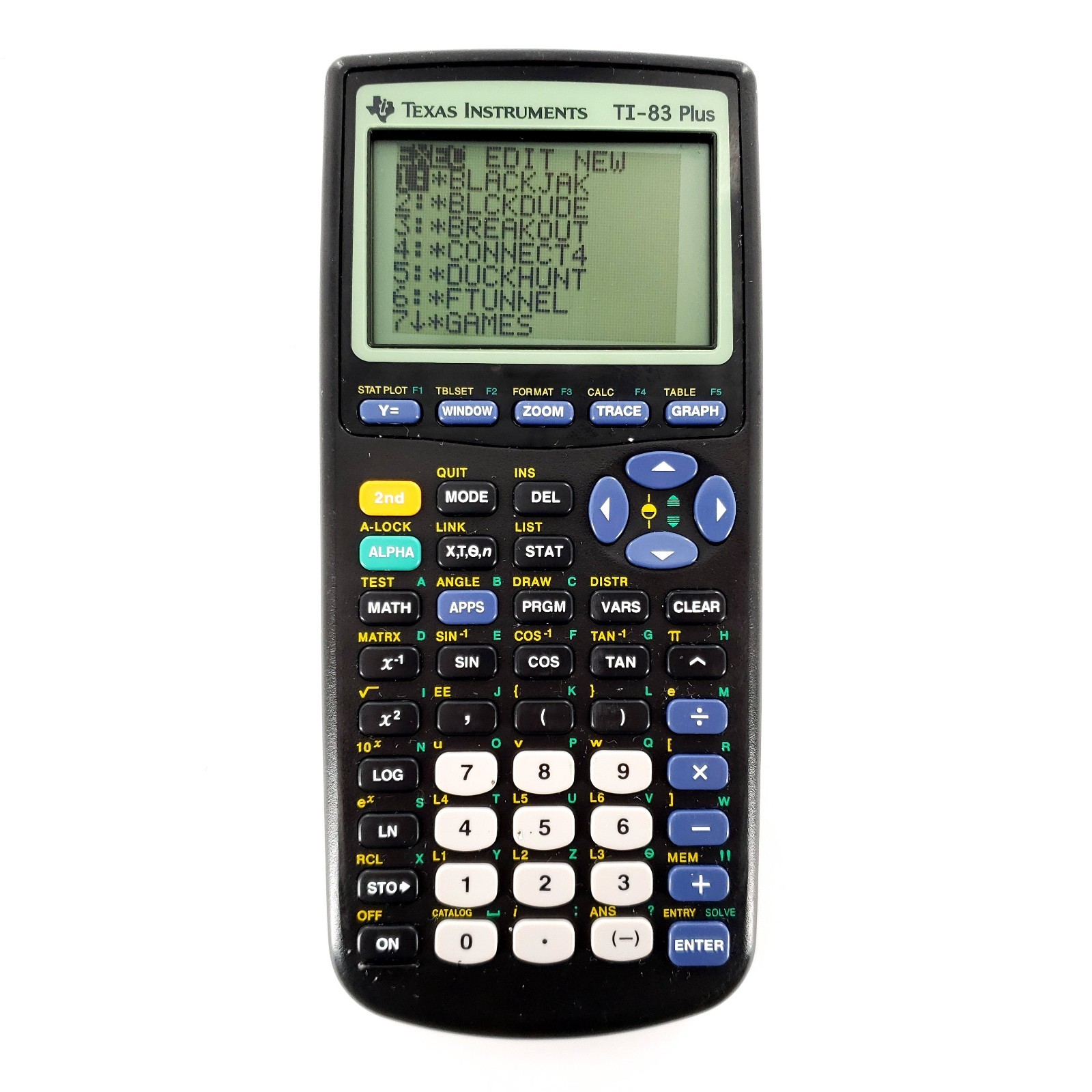 Texas Instruments TI-83 Plus Graphing Calculator No Covers Tested & Works