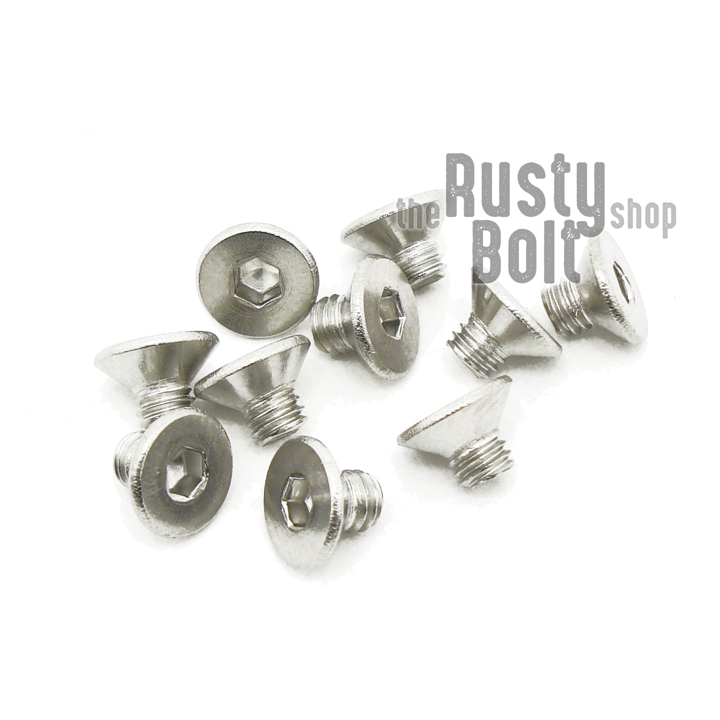 M3 x 4mm, Socket Flat Head Screws, A2 304 18-8, Stainless Steel