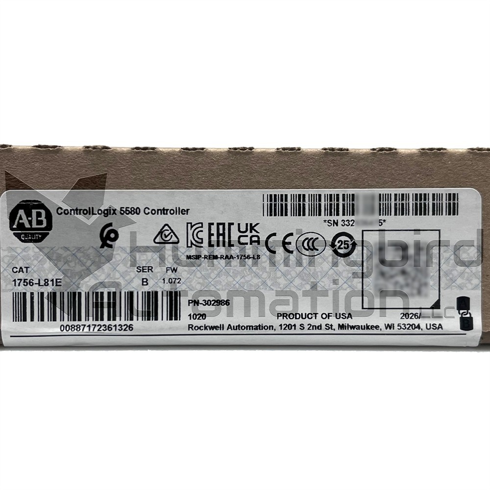2026 Allen Bradley 1756-L81E /B ControlLogix SEALED Surplus PLC *USA SELLER*