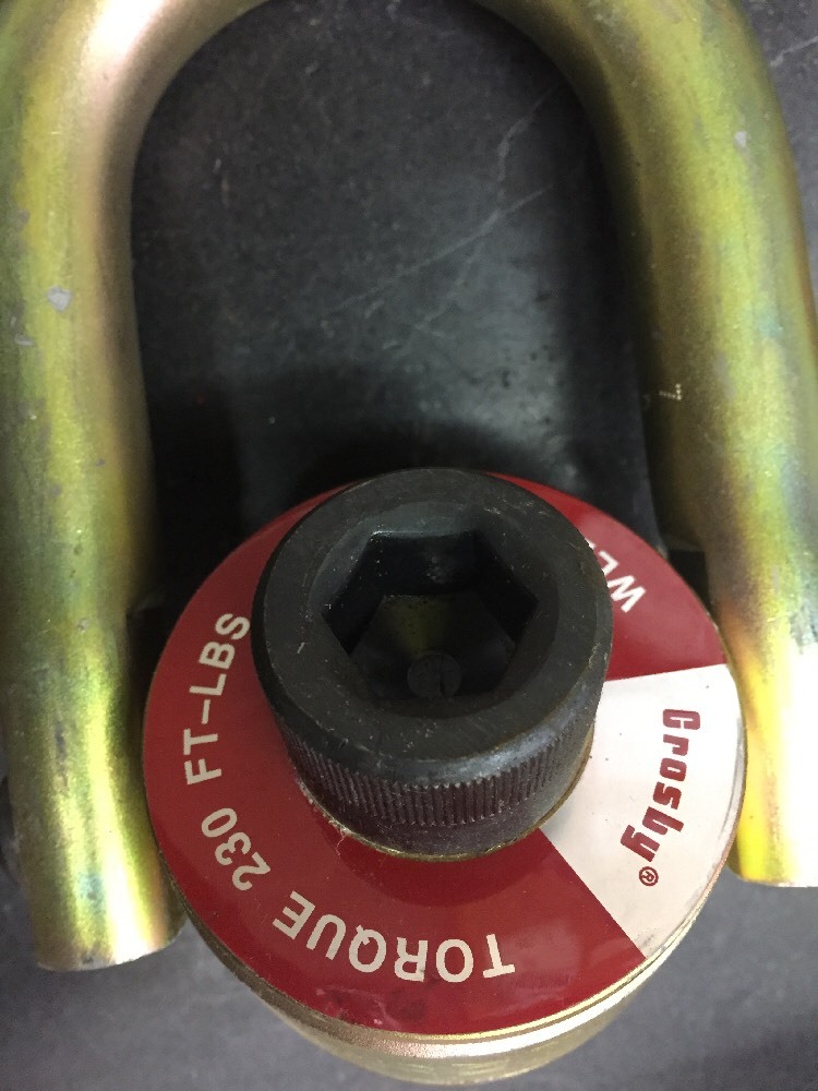 Crosby 1016964 HR125 Hoist Ring 10000 Lb WLL 1″X3.0, 5 Ton Rigging Lifting Eye