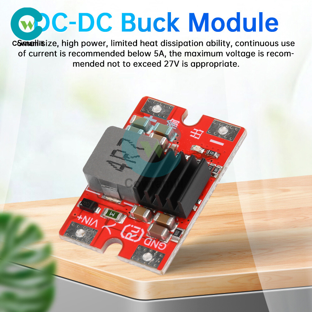 DC-DC 25V to 5V/12V 8A High Power Buck Step-down Module For Mini Airplane Model