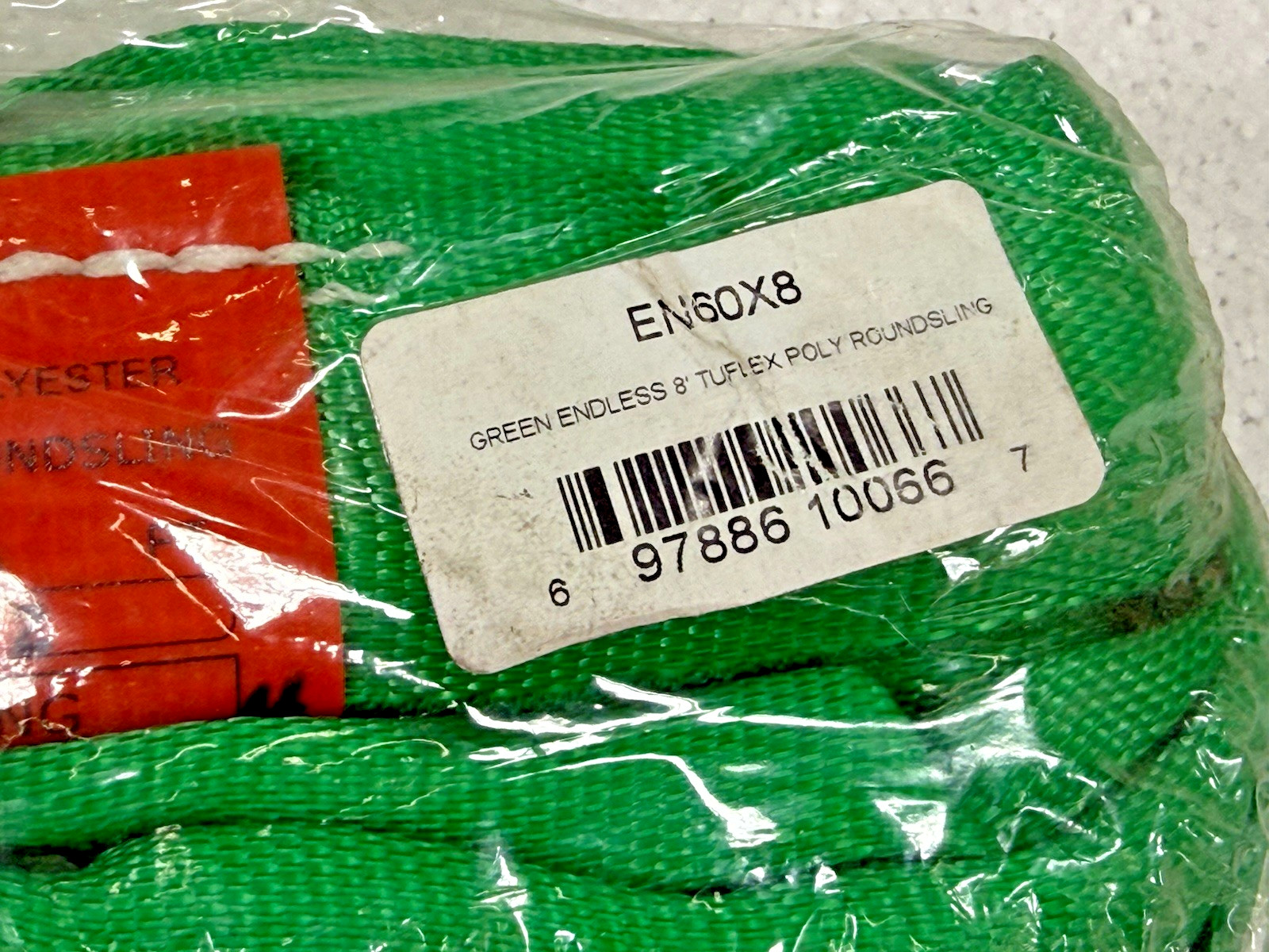 Green TUFLEX 8 ft. Endless Round Sling, 5300 lbs. NIB P42