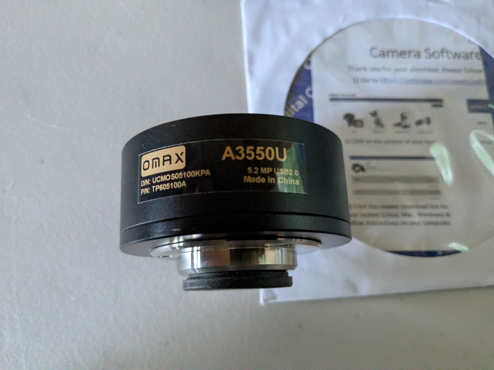 OMAX – 5.0 MP Digital USB Microscope Camera with 2.2um x 2.2 um, Gold