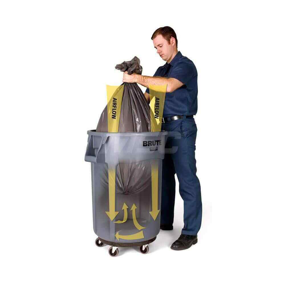Rubbermaid fg263200blue 32 Gal Round Blue Trash Can Polyethylene