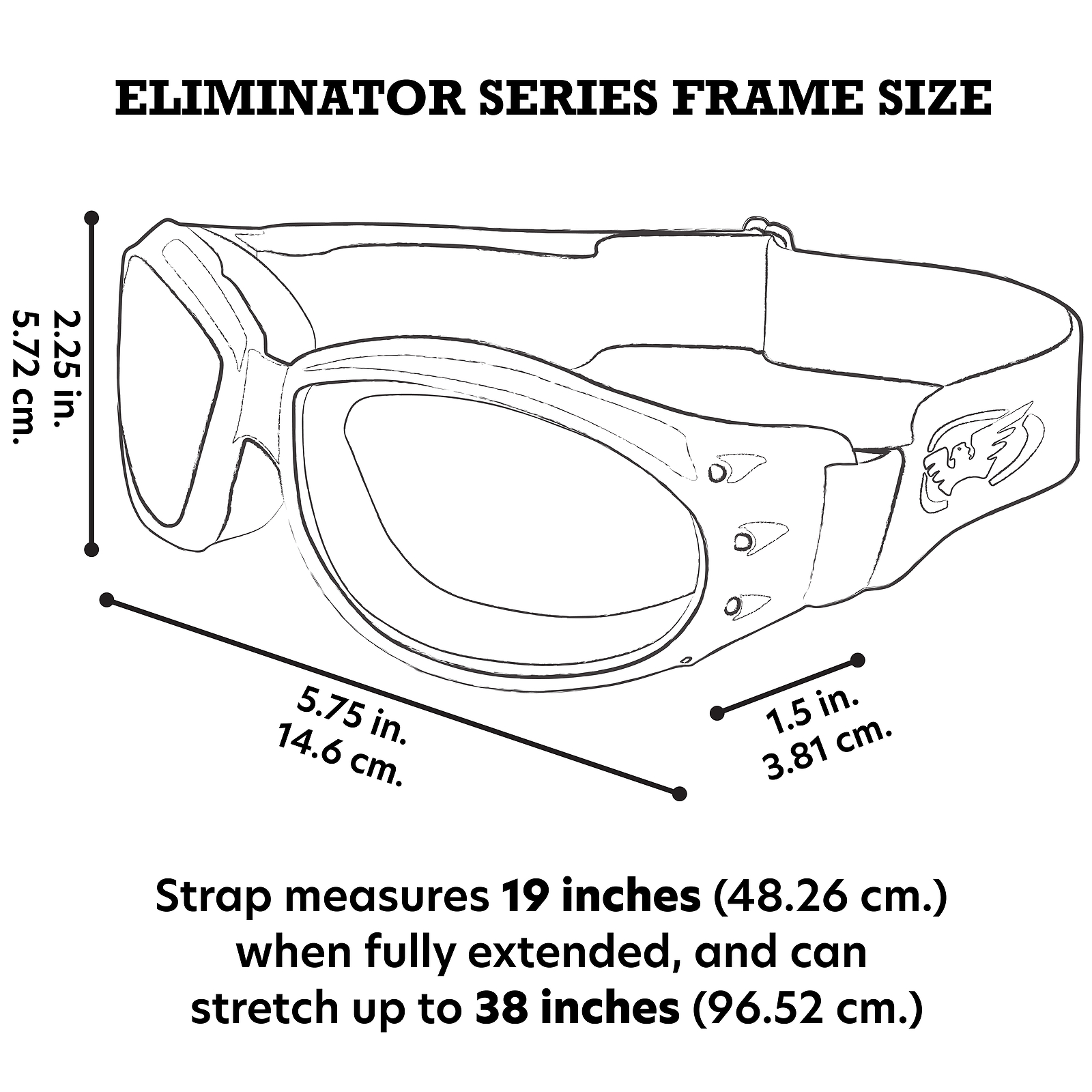 3 Pairs of Global Vision Eliminator Goggles Black with Clear Smoke & Blue Lenses