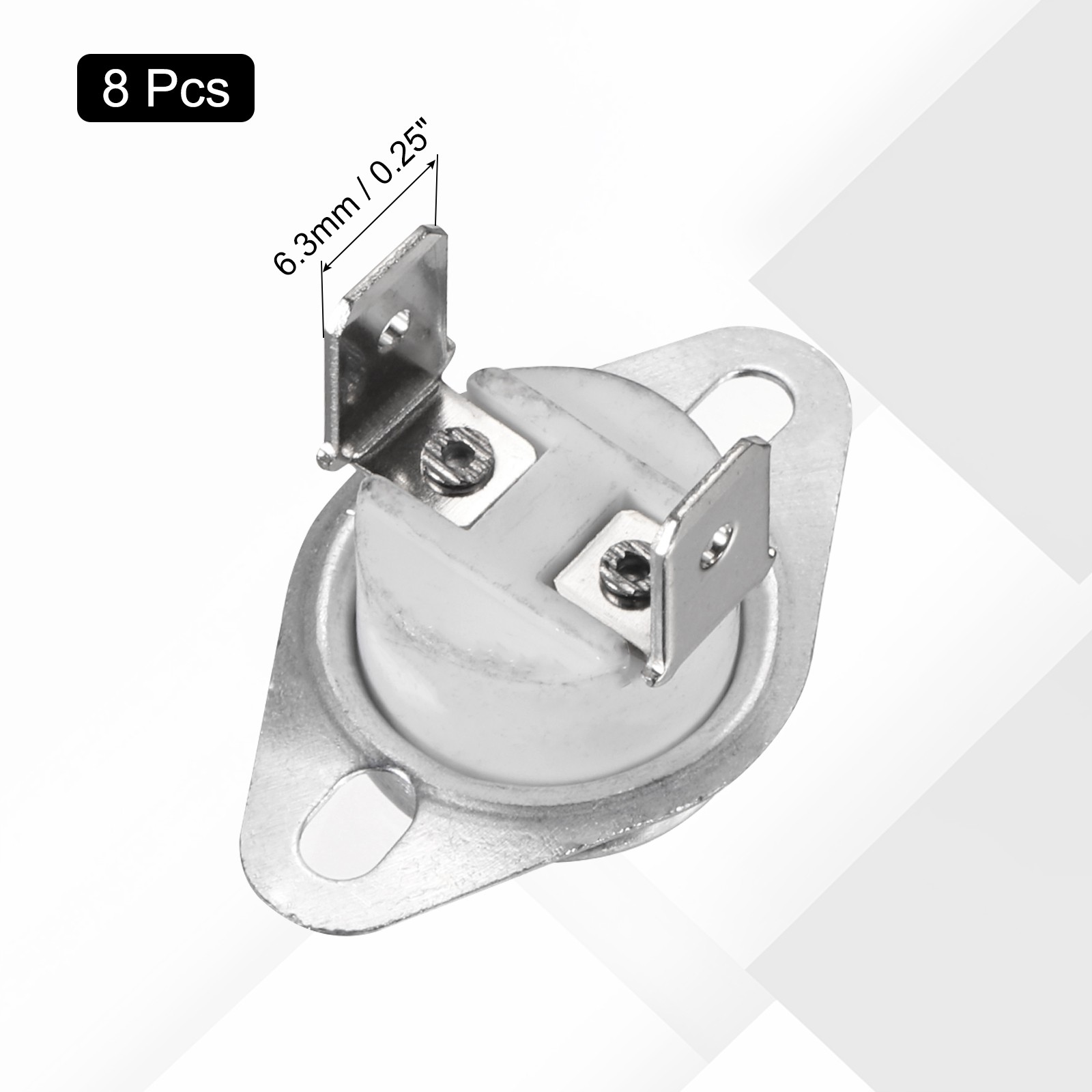 KSD301 Thermostat 90°C/194°F 16A N.C Adjust Snap Disc Temperature Switch 8 Pcs