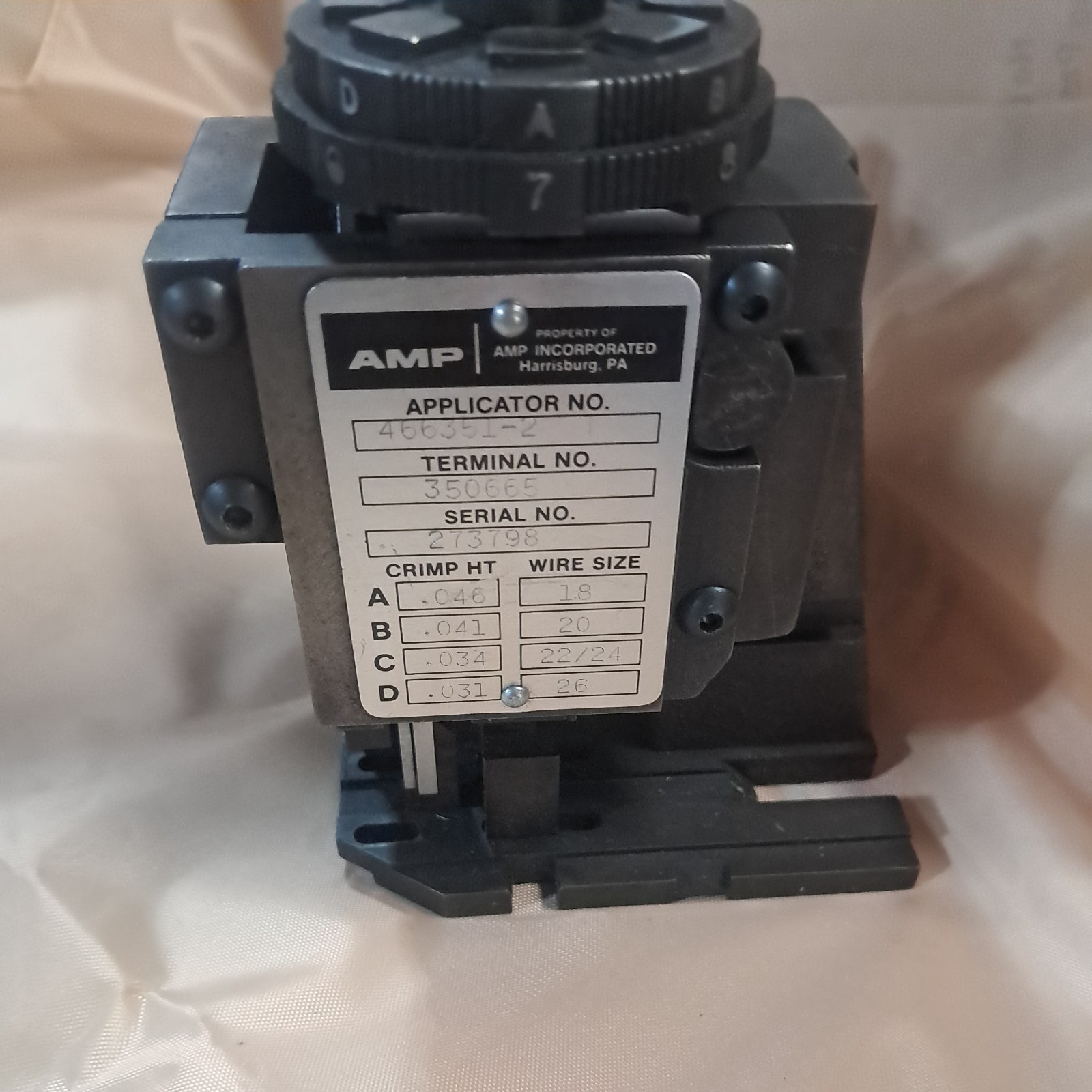 Amp / Tyco Electronics / Te ConnectivityApplicator 466351-2 350665
