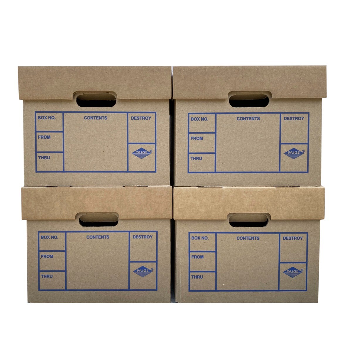 UBMOVE File Moving Boxes 200# Strength, Small, 15″ x 12″ x 10″ , 4 Pack