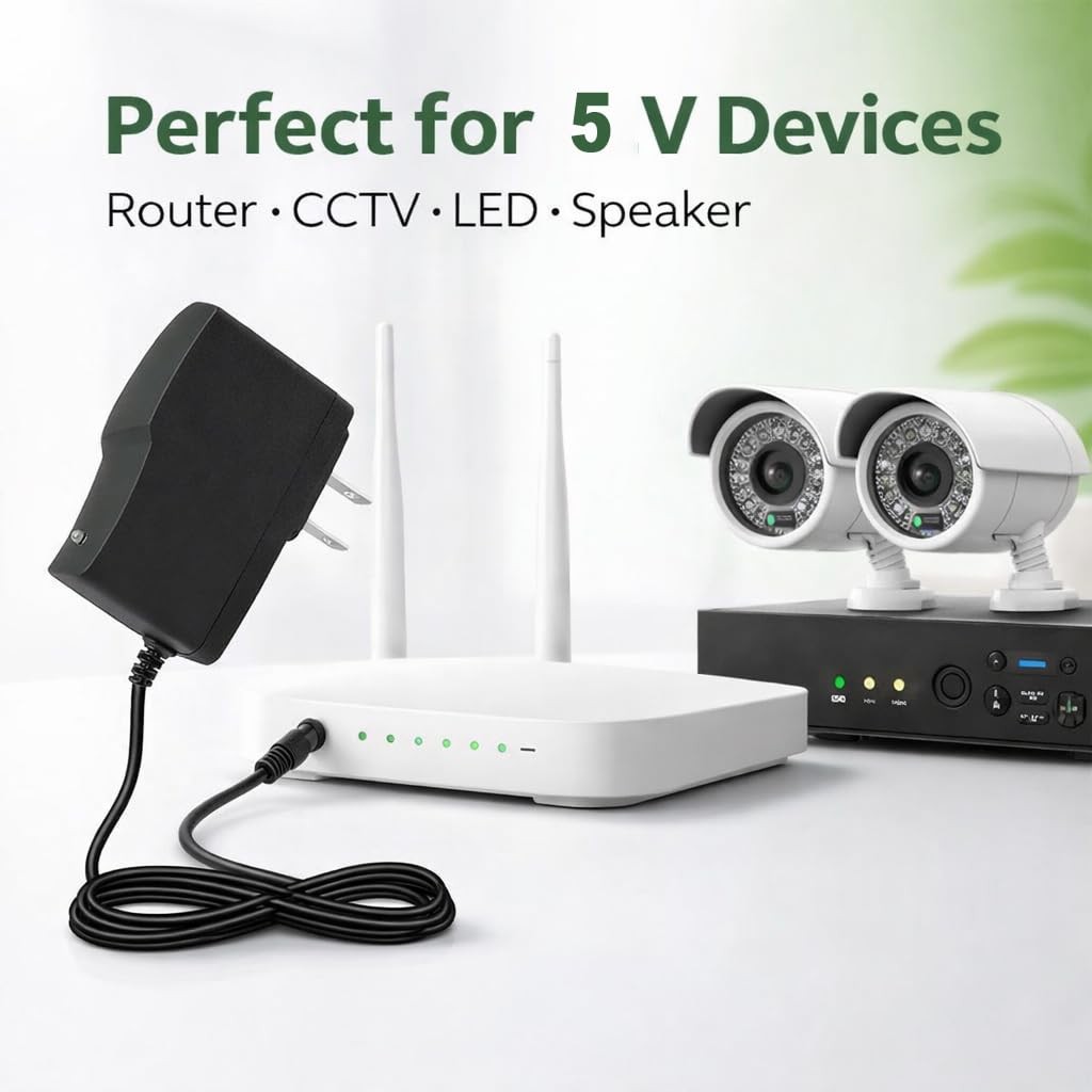 5V 1A Power Supply 5W AC Adapter 100-240V 50-60Hz to DC 5 Volt 1 Amp Universa…