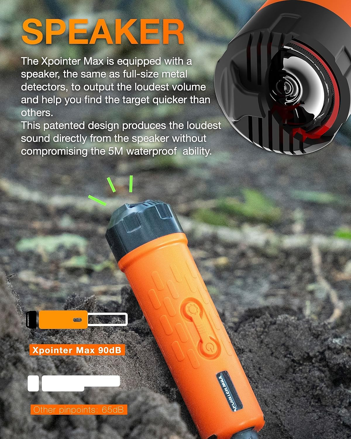 New Xpointer Max with Magic Holster Pinpointer Discrimating Pinpointer Waterpro