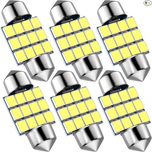 31mm 1.22in Super Bright White LED Festoon Car Lights, DE3021 DE3022 Fit for Int