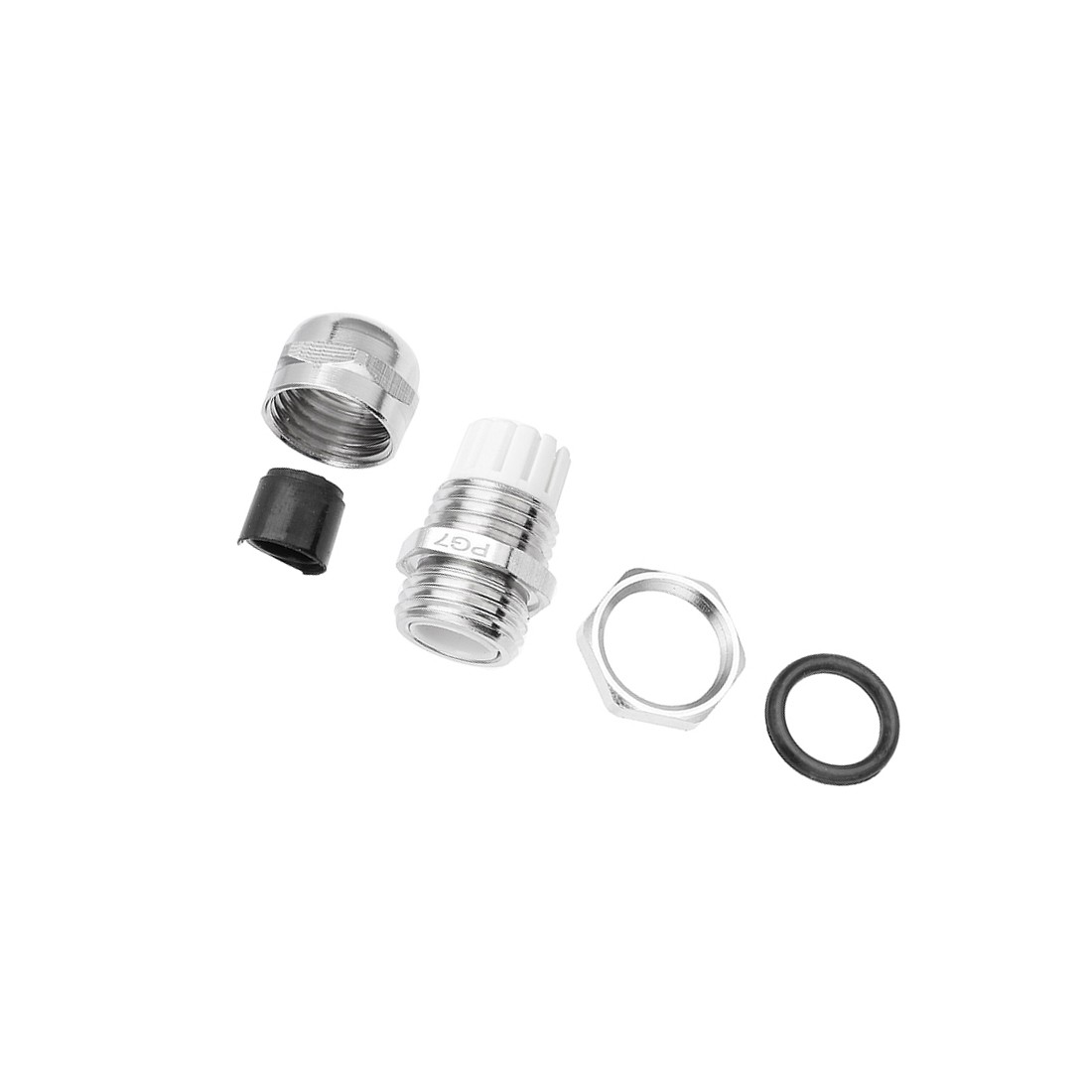 10 X PG7 Metal Cable Glands Joints Adjustable Connector for 3-6.5mm Dia Cable