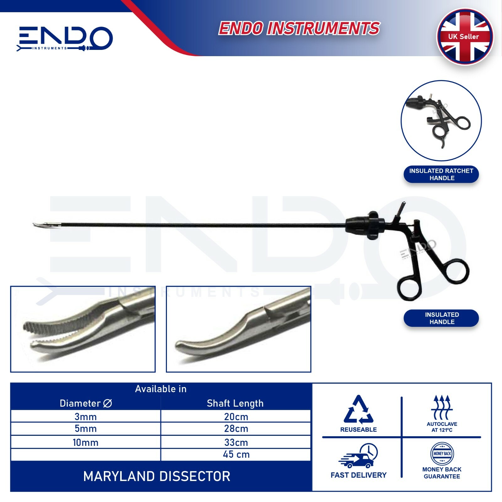 New Laparoscopic Grasper Dissector Forceps Needle Holder Laparoscopy Instruments