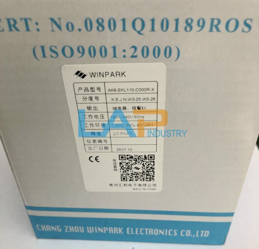 New For WINPARK Temperature Controller AK6-EKL110-C000R-X 180-240V 50HZ 0-50℃
