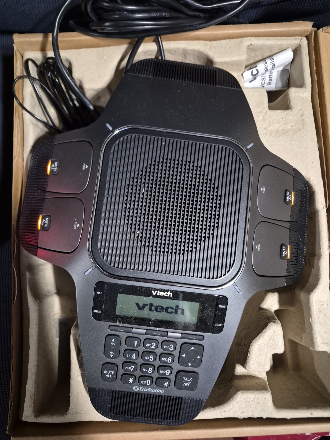 VTech ErisStation VCS754 SIP Audio Conferencing Phone w/ 4 Wireless Mics