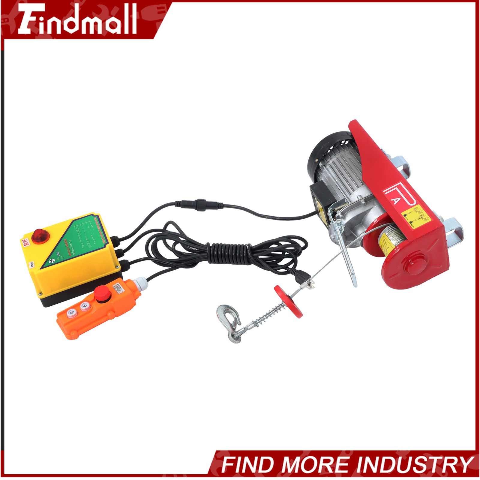 Findmall 1320 lbs 110V Mini Electric Hoist 328 ft Wireless & 14 ft Wired Remote