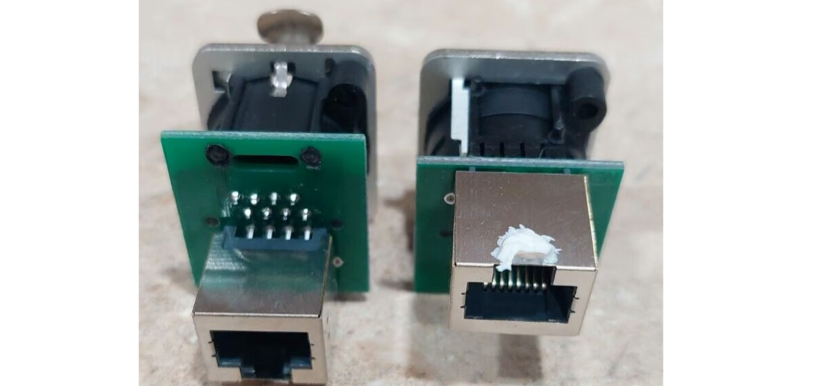 2 pack Neutrik NE8FDP Ethercon RJ45 Cat5 Pass/Feed Through D Series Panel Jack