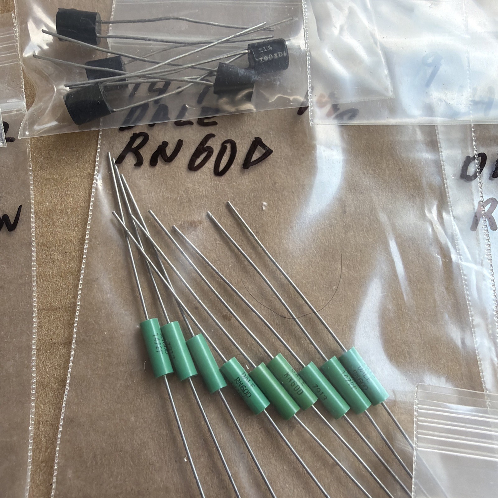 150pc Group Lot Of RESISTORS Dale & Other Mfg Look At Pictures New & Used #7