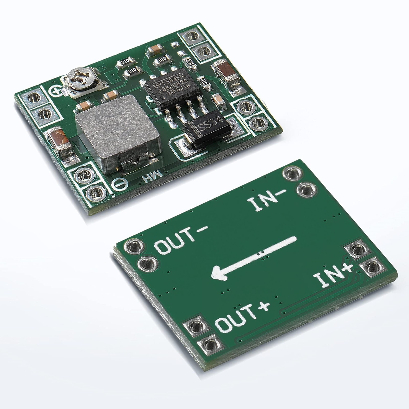 Mini MP1584EN DC-DC Buck Converter Adjustable Module 24V to 12V 9V 5V 3V 6 Pack
