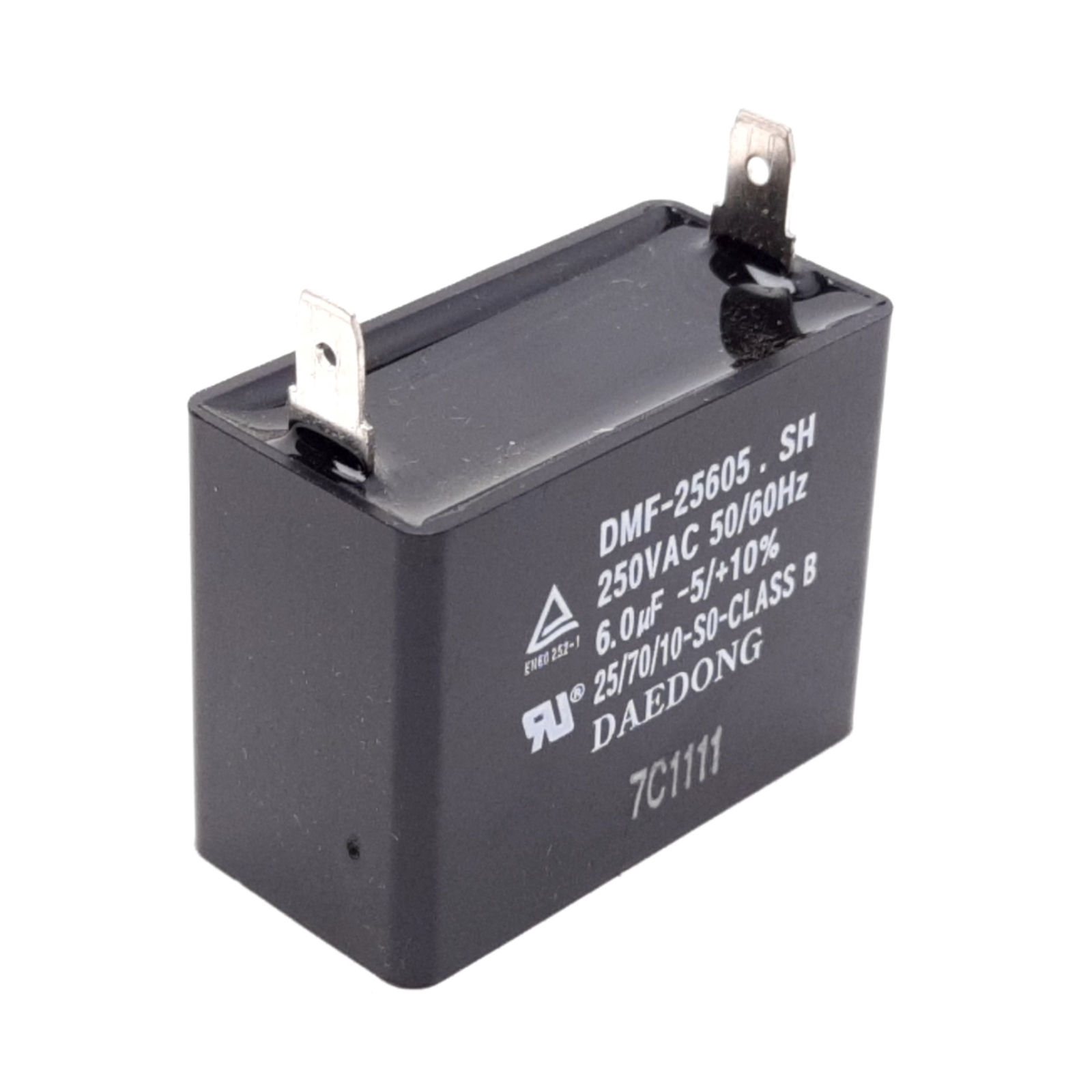 Daedong DMF-25605.SH Capacitor, Rating: 250VAC 50/60Hz 6.0µF