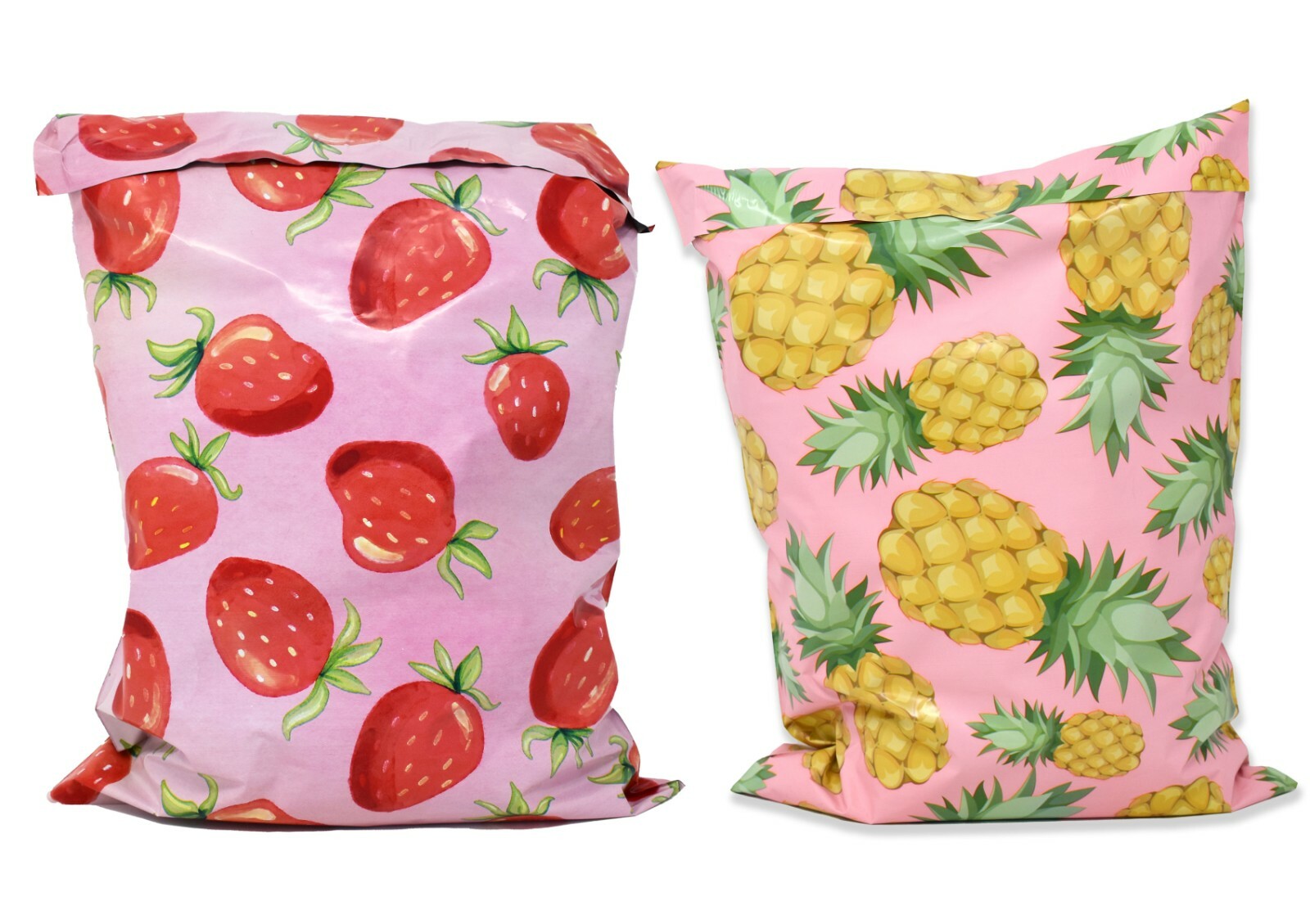 NEW 10×13 Strawberries, Watermelon, Pink PIneapple, Citrus Poly Shipping Mailers