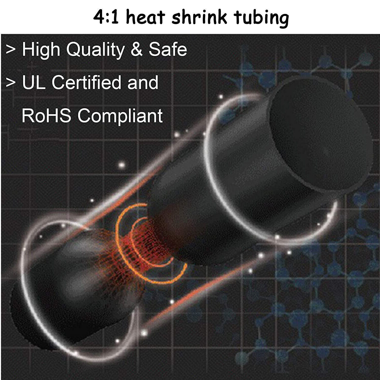 Heat Shrink Tubing 3:1 Marine Grade Waterproof Glue Adhesive Lined Black or Red