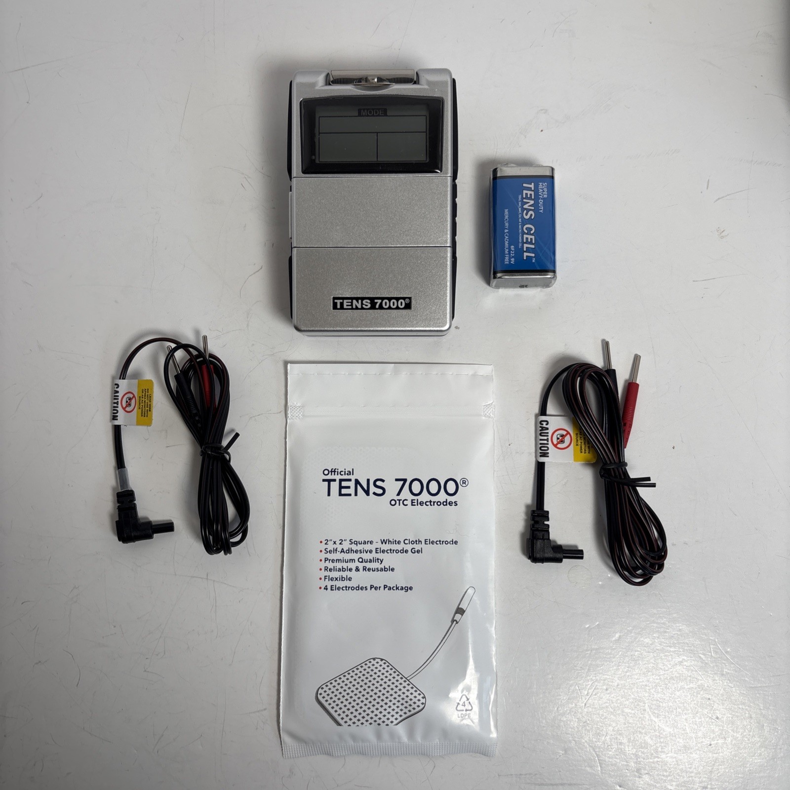 TENS 7000 Digital TENS Unit with Accessories – Muscle Stimulator Machine New