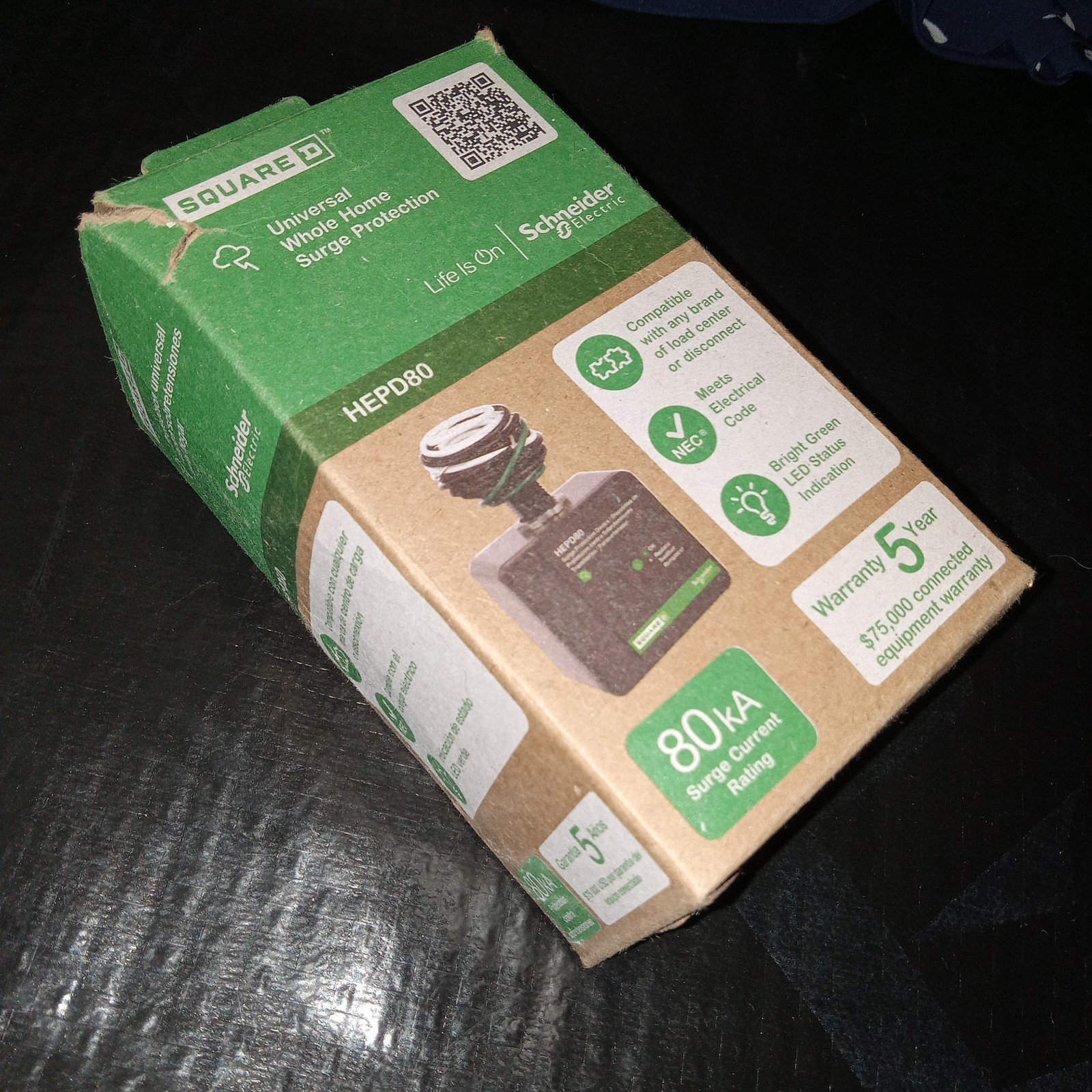 NEW Square D HEPD80 Home Surge Protection Device 120/240V NIB Electrical