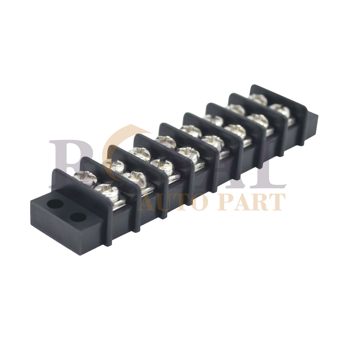 8 POSITION 20A WIRE CONNECTOR SCREW BARRIER SILVER TERMINAL STRIP BLOCKS