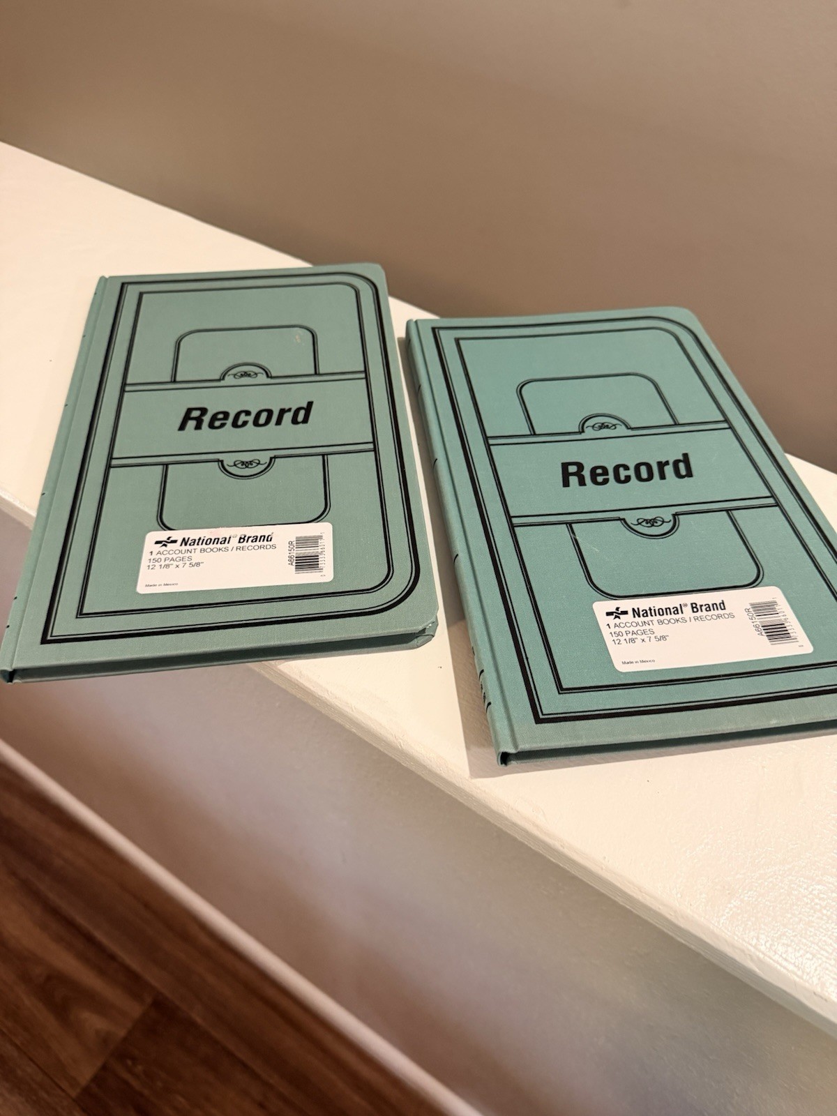 National Brand A66 150R Account Record Book 150 Pages 2 Pack New