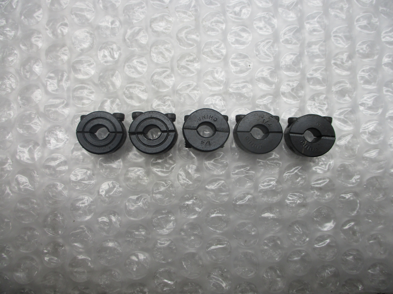 INDUSTRIAL SPARE 34300 1/4 CLAMP COLLAR LOT OF 5 NSNP