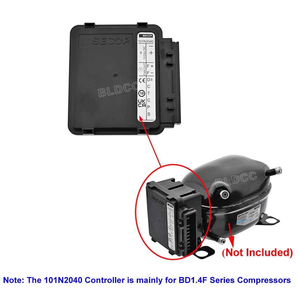 SECOP 12V/24V Electronic 101N2040 Controller for Micro BD1.4F Series Compressors