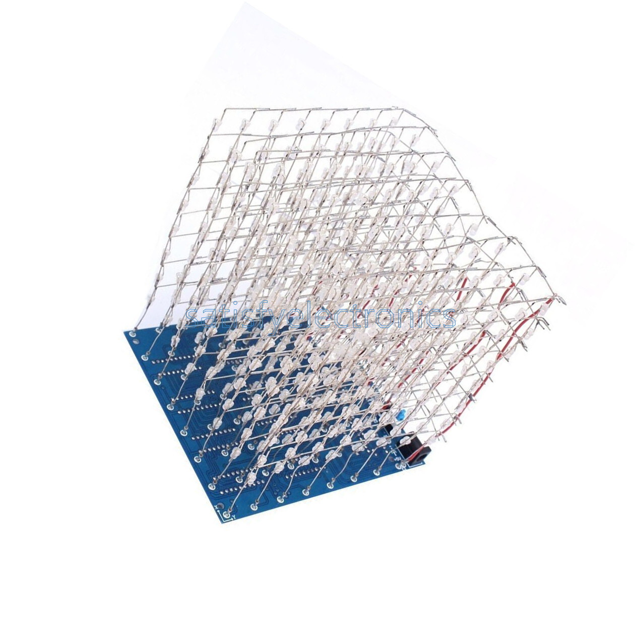 3D Light Squared DIY Kit 8x8x8 3mm LED Cube Blue Ray LED NEW