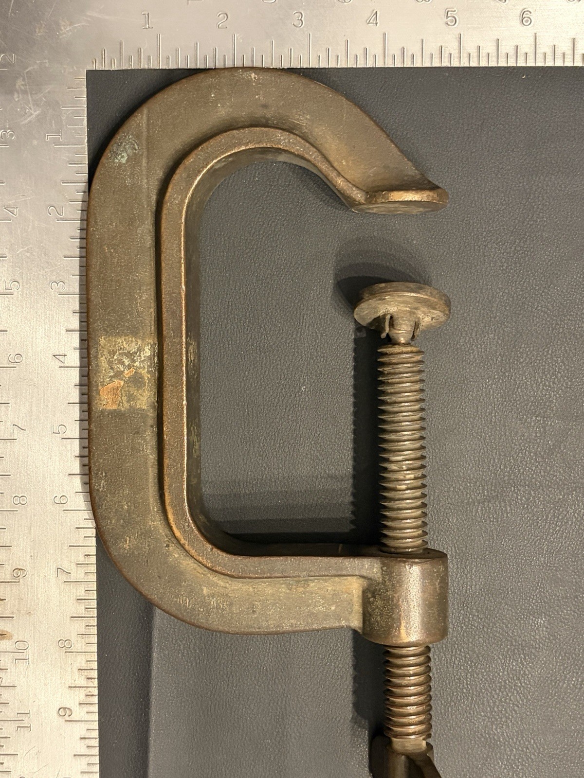 BERYLCO C-44 BeCu Non-Sparking C Clamp 4-1/4” Capacity USA Bronze
