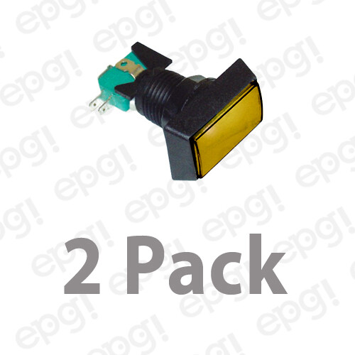 NO/NC ILLUMINATED AMBER GAME SWITCH (12V LAMP) 10AMPS – 125VAC #GMSI3BRA-2PK