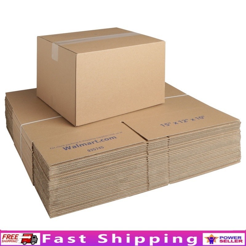 Recycled Shipping Boxes 15x12x10 Inch 30 Pack Easy Folding Eco-Friendly New
