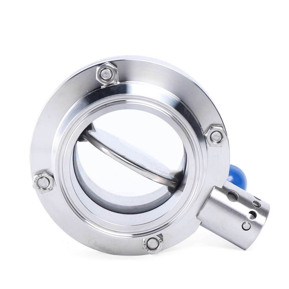 3 Inch Tri Clamp Clover Butterfly Valve Sanitary Butterfly Valve Stainless Steel