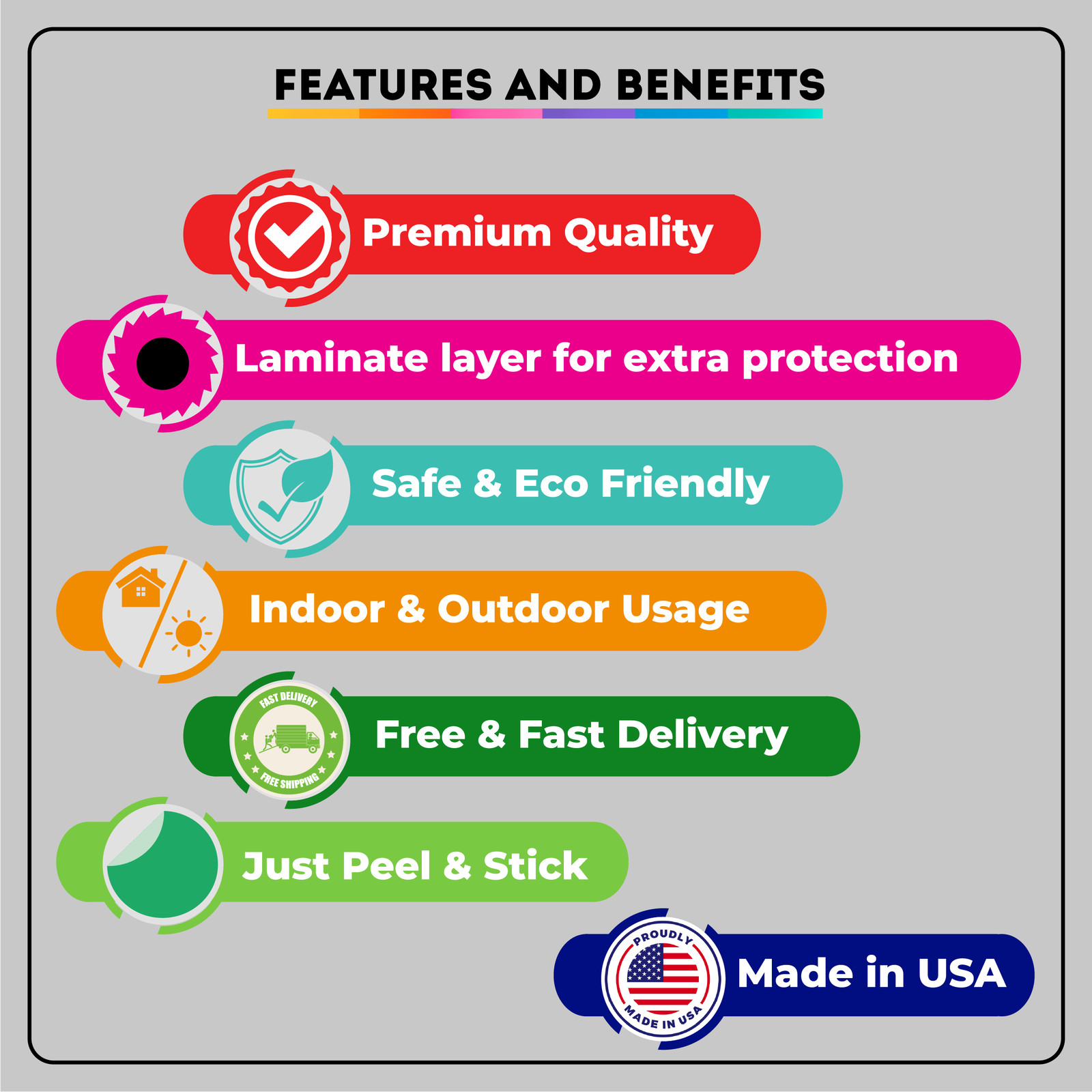 YOUR CUSTOM TEXT HERE | Adhesive Vinyl Sign Decal