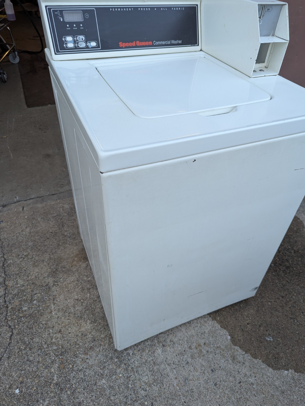 Speed Queen Commercial Coin Op Top Load Washer 1PH 120V 60HZ – Digital Coin Drop