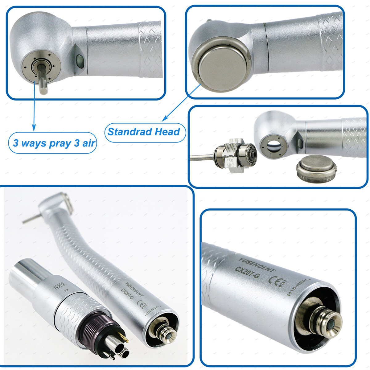 US COXO Dental Handpiece Fiber Optic High Speed Turbine LED Coupler For KAVO NSK