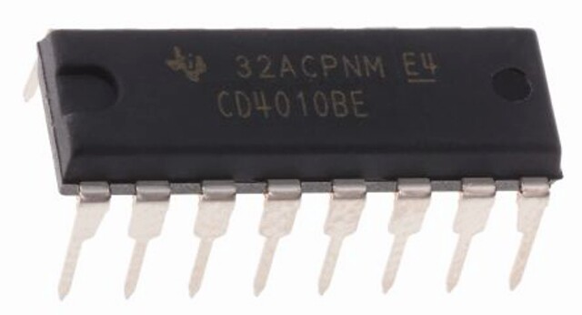5PCS CD4010BE CD4010 CMOS hex non-inverting buffer/converter