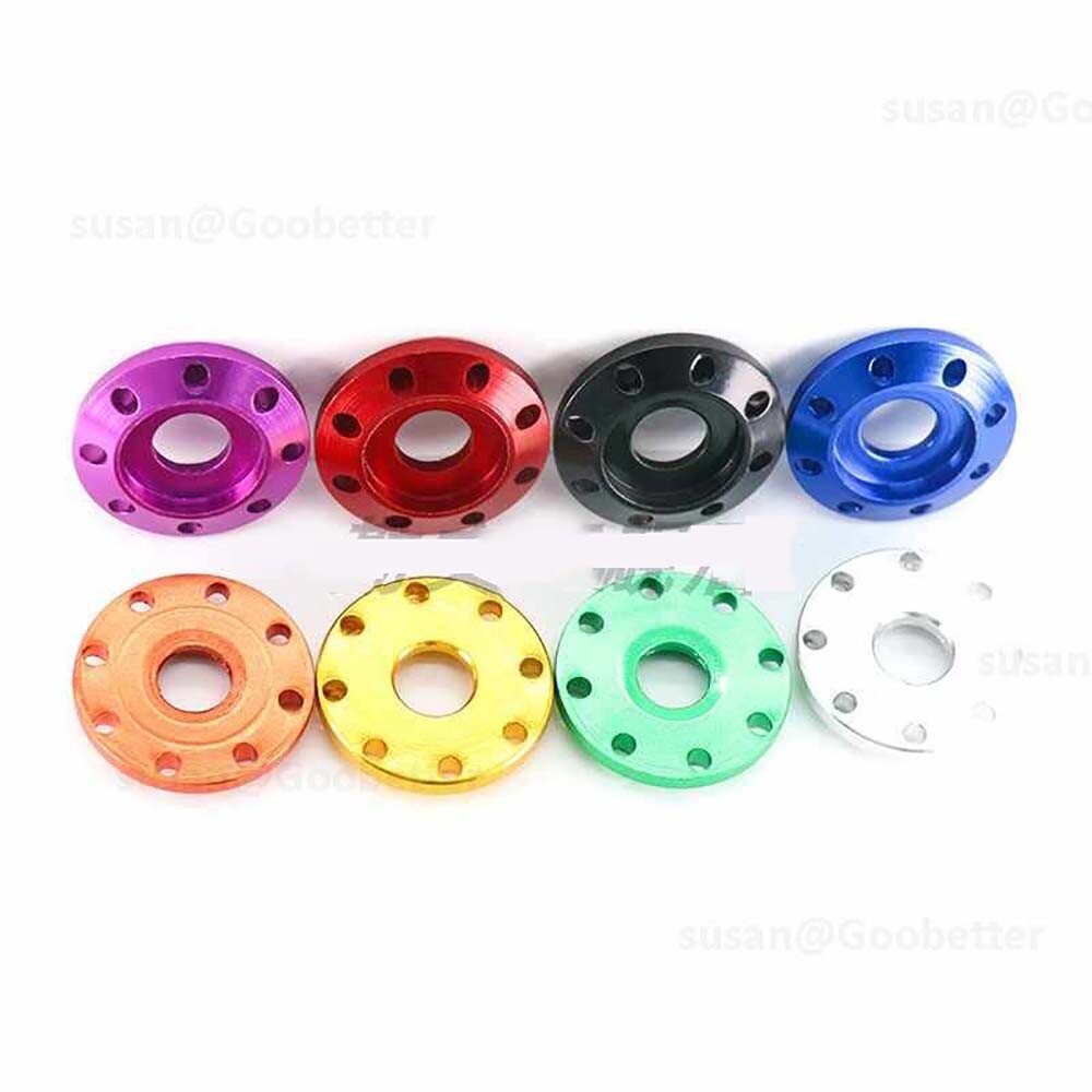 Aluminum Alloy M6 M8 Anodized Bolt Washers Gasket Drilled Spacer for Motorcycle
