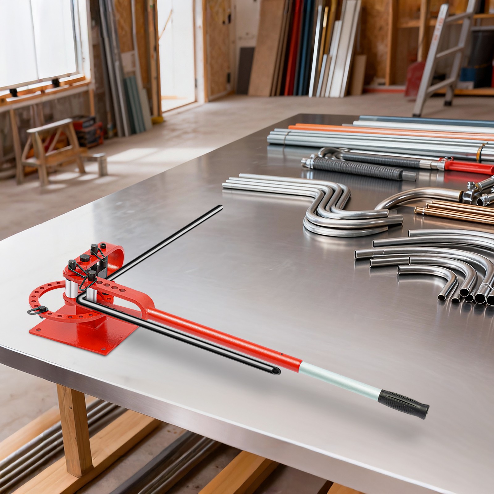 Manual Heavy-duty Tube Bending Tool, Pipe Tube Bender For Construction Sites