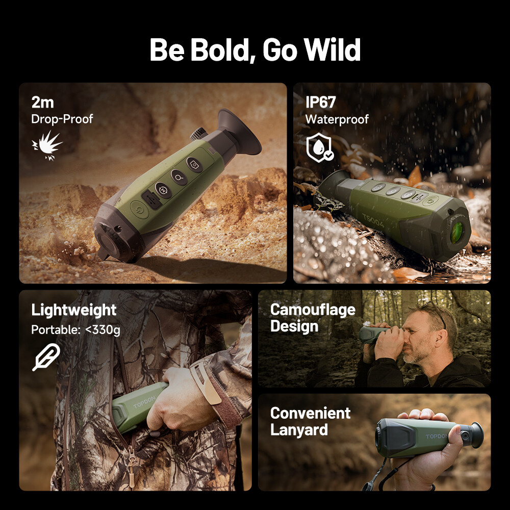 Super-Ai 384×288 Thermal Imaging Monocular 1-8X Digital Zoom Scope for Hunting