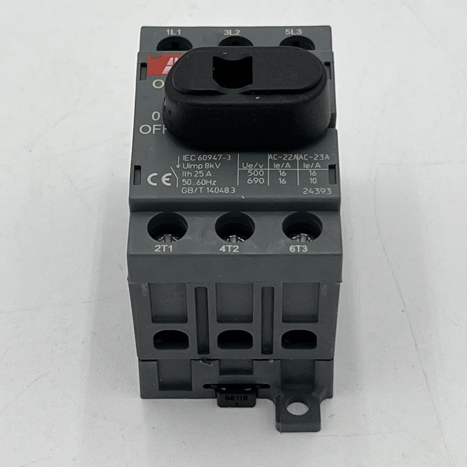 NEW!! ABB OT16F3 Switch Disconnector 3-pole Front Operated 16A – 1SCA104811R1001