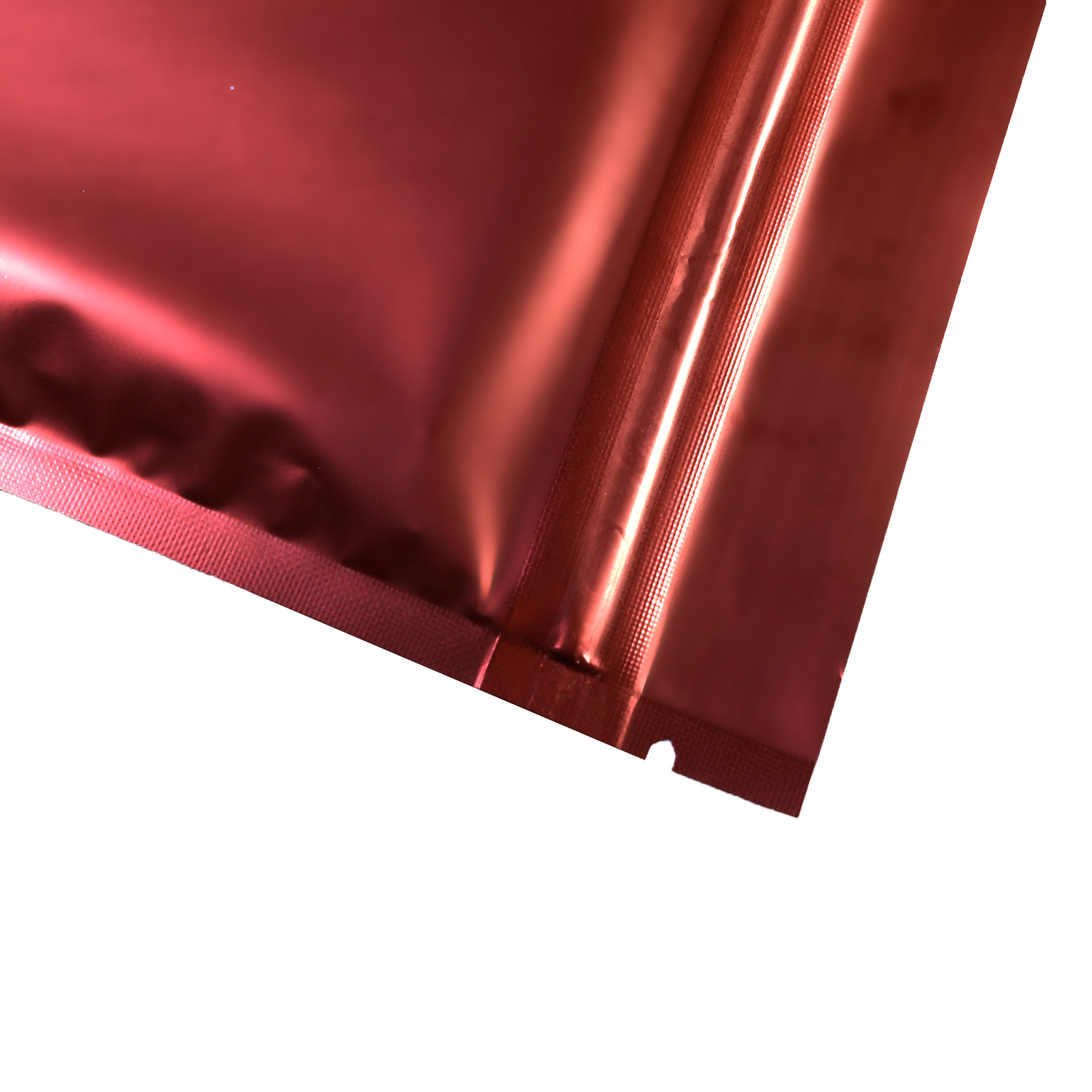 100/200/500 Glossy Red Mylar Foil Smell Proof Resealable Zip Seal Lock Bags