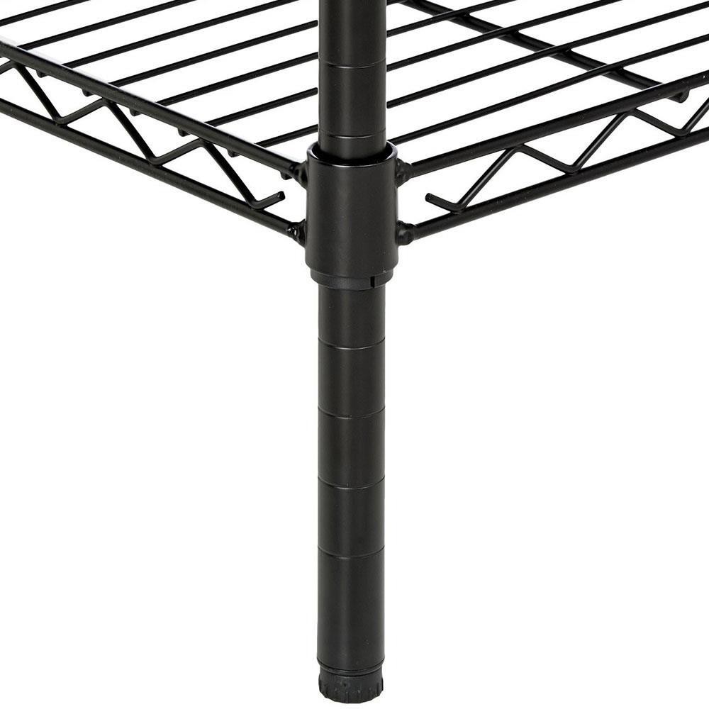 5 Tier Multicolor Wire Shelving Rack Metal Shelf Adjustable Unit Kitchen Storage
