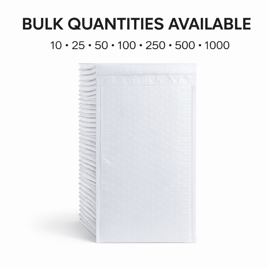 6.5×10 Poly Bubble Mailers Padded Envelopes Self Seal Shipping Bags Bulk